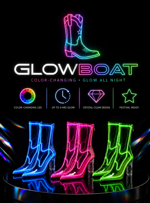 Glow LED boots